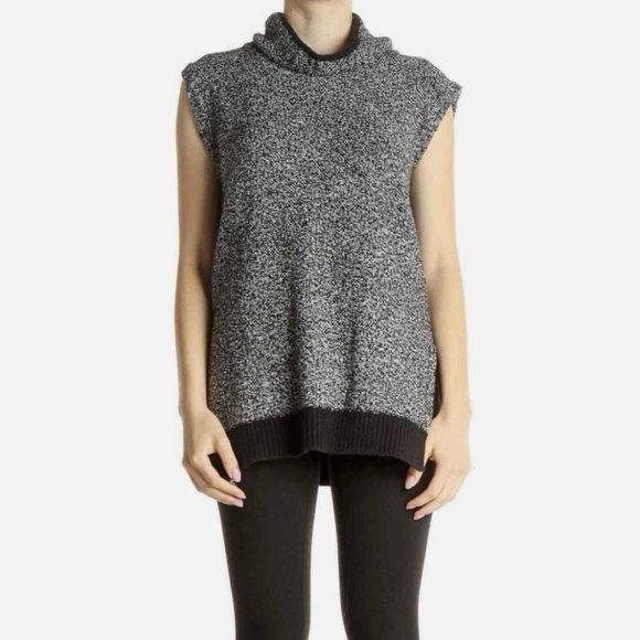 Ann Taylor LOFT Womens S Textured Sweater Sleeveless Turtleneck - Picture 1 of 6